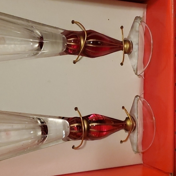 Mo Mo Panache Valentine's Day Champagne Stems Boxed Set NWOT - Picture 3 of 4